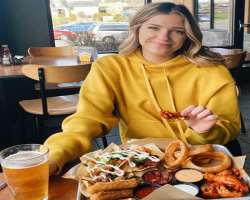 Monica Church consuming alcohol